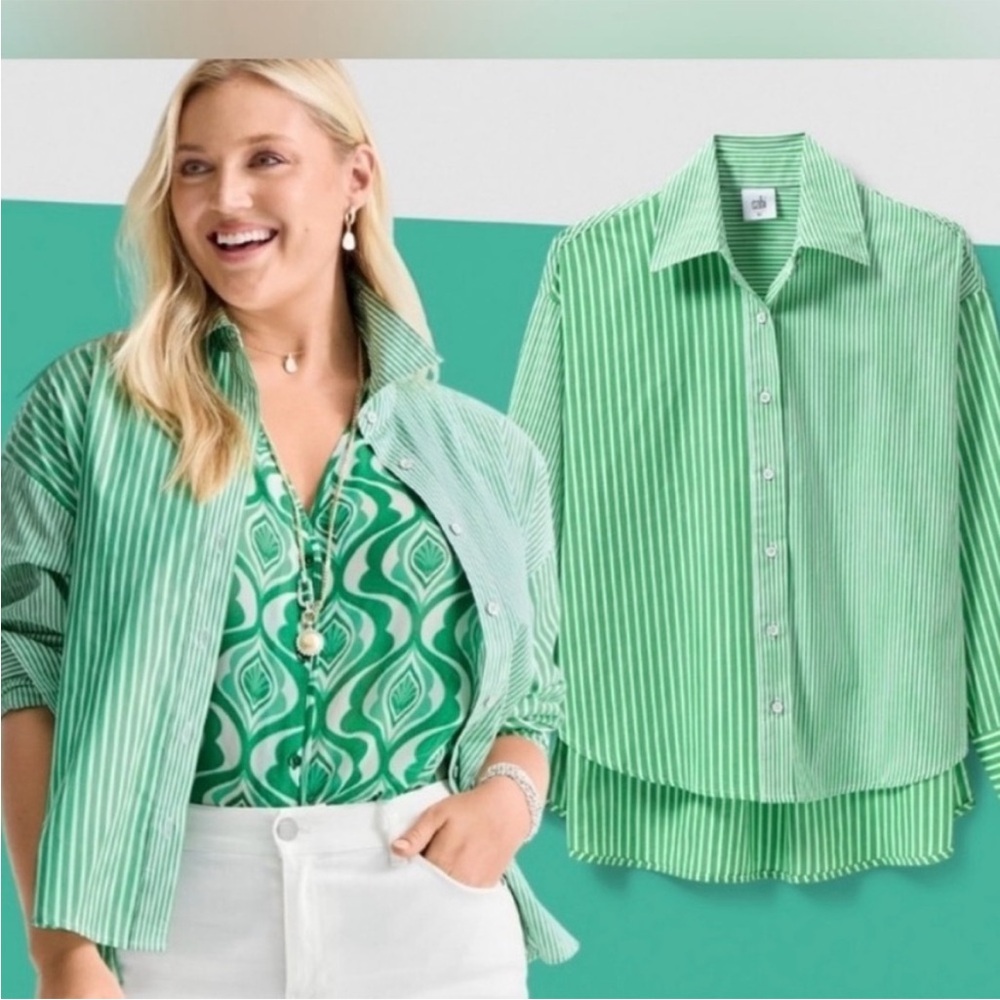 Cabi #6292 Dad Shirt Spring 2023 Women’s Size: S